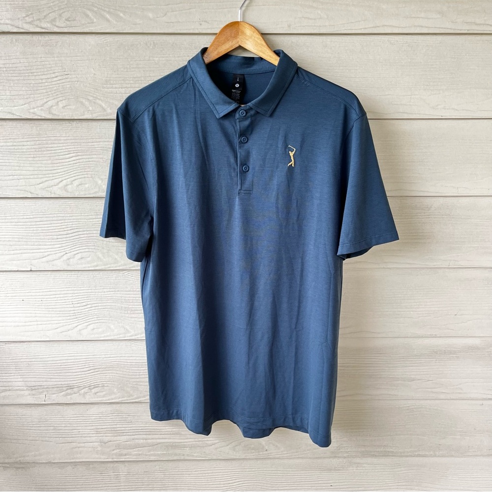 Lululemon Men’s Short-Sleeve Golf Polo Shirt - Size Large - Green - Aqua